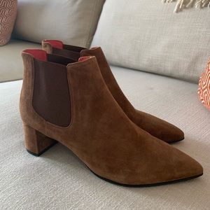 Pas de rouge designer suede booties